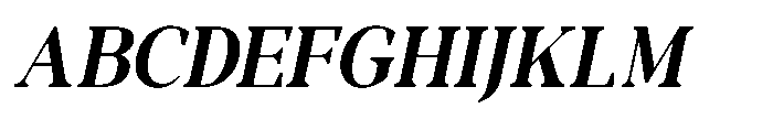 RCL Morland Bold Italic Font UPPERCASE