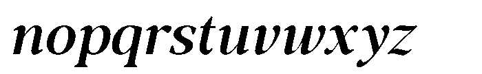 RCL Morland Bold Italic Font LOWERCASE