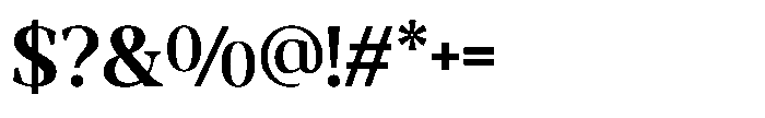 RCL Morland Bold Font OTHER CHARS