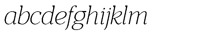 RCL Morland Extra Light Italic FONT