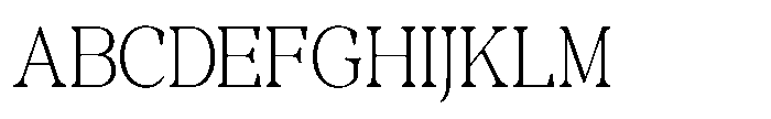 RCL Morland Extra Light Font UPPERCASE