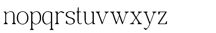 RCL Morland Extra Light Font LOWERCASE