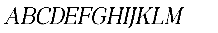 RCL Morland Italic Font UPPERCASE