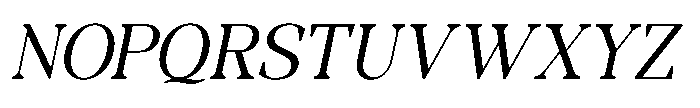 RCL Morland Italic Font UPPERCASE