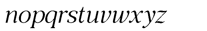 RCL Morland Italic Font LOWERCASE