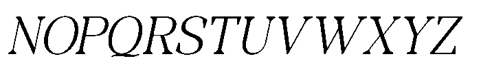 RCL Morland Light Italic Font UPPERCASE
