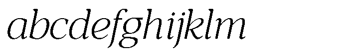 RCL Morland Light Italic FONT