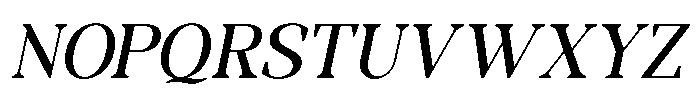 RCL Morland Medium Italic Font UPPERCASE