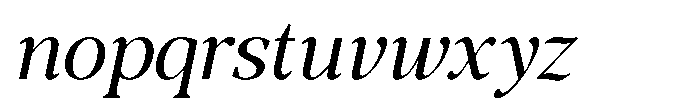 RCL Morland Medium Italic Font LOWERCASE