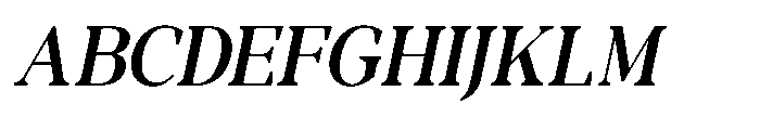 RCL Morland Semi Bold Italic Font UPPERCASE
