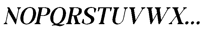 RCL Morland Semi Bold Italic Font UPPERCASE