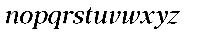 RCL Morland Semi Bold Italic Font LOWERCASE