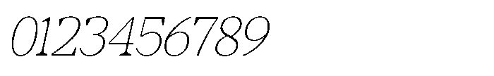 RCL Morland Thin Italic Font OTHER CHARS