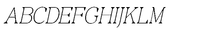 RCL Morland Thin Italic Font UPPERCASE