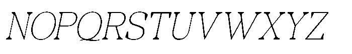 RCL Morland Thin Italic Font UPPERCASE