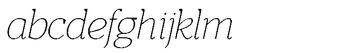 RCL Morland Thin Italic FONT