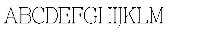 RCL Morland Thin Font UPPERCASE