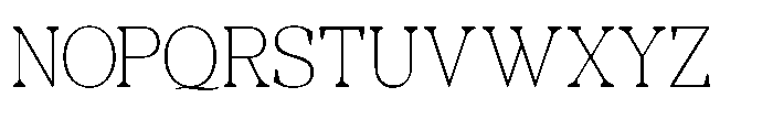 RCL Morland Thin Font UPPERCASE