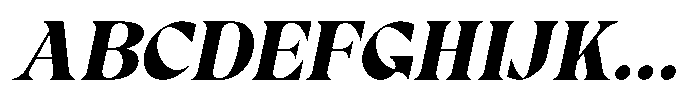 RCL Prime Serif Black Italic Font UPPERCASE