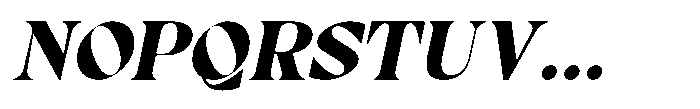 RCL Prime Serif Black Italic Font UPPERCASE