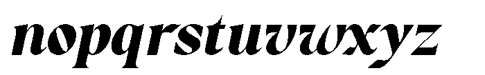 RCL Prime Serif Black Italic Font LOWERCASE