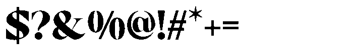 RCL Prime Serif Black Font OTHER CHARS