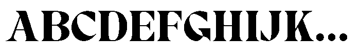 RCL Prime Serif Black Font UPPERCASE
