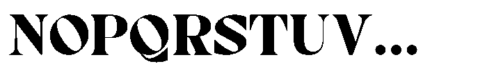 RCL Prime Serif Black Font UPPERCASE