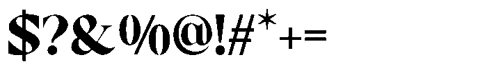 RCL Prime Serif Extra Bold Font OTHER CHARS