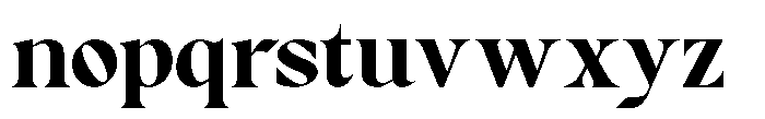 RCL Prime Serif Extra Bold Font LOWERCASE