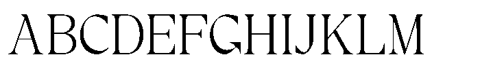 RCL Prime Serif Extra Light Font UPPERCASE