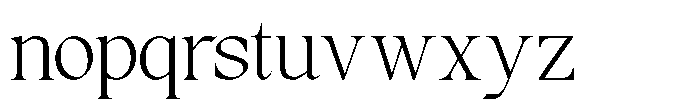RCL Prime Serif Extra Light Font LOWERCASE