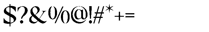 RCL Prime Serif Medium Font OTHER CHARS