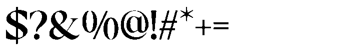 RCL Prime Serif Semi Bold Font OTHER CHARS