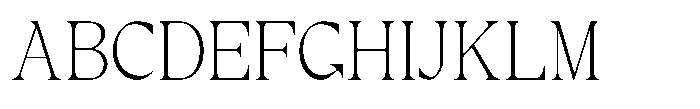 RCL Prime Serif Thin Font UPPERCASE