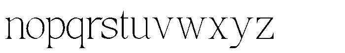 RCL Prime Serif Thin Font LOWERCASE