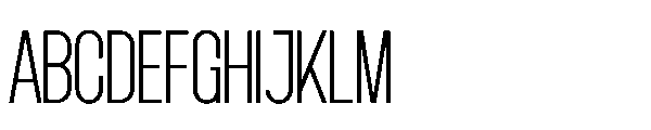 RCL Quros Thin Font UPPERCASE