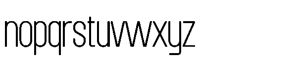 RCL Quros Thin Font LOWERCASE