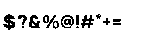 RCL Sendigo Black Font OTHER CHARS
