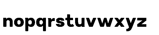 RCL Sendigo Black Font LOWERCASE