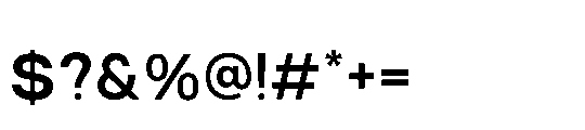 RCL Sendigo Bold Font OTHER CHARS