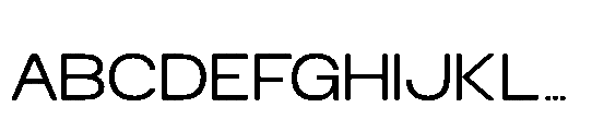 RCL Sendigo Expanded Font UPPERCASE