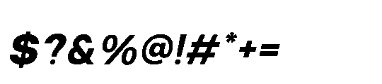 RCL Sendigo Italic Black Font OTHER CHARS