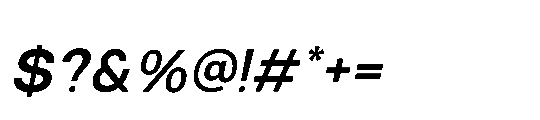 RCL Sendigo Italic Bold Font OTHER CHARS
