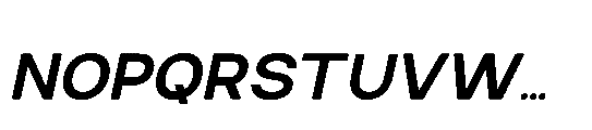 RCL Sendigo Italic Bold Font UPPERCASE