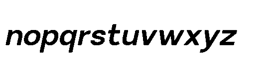RCL Sendigo Italic Bold Font LOWERCASE