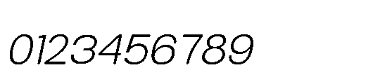 RCL Sendigo Italic Light Font OTHER CHARS