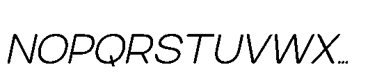 RCL Sendigo Italic Light Font UPPERCASE