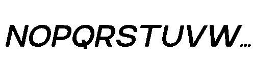 RCL Sendigo Italic Semi Bold Font UPPERCASE