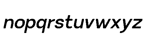 RCL Sendigo Italic Semi Bold Font LOWERCASE